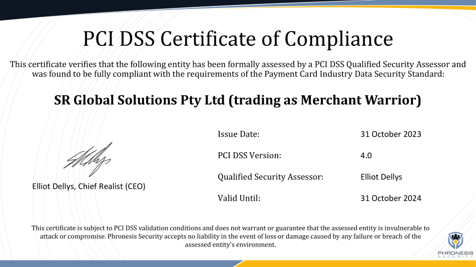 Tier 1 PCI DSS Certification